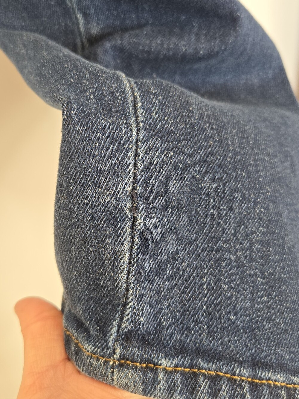 Good American Good Classic High Rise Slim Straight Jean Cropped Dark Wash 27 4 - Picture 10 of 15